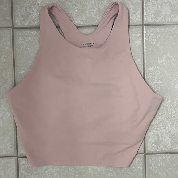Item sold! Athleta Conscious Crop, Size XL, Ballet Pink, Removable Pads, EUC, - Picture 13 of 14